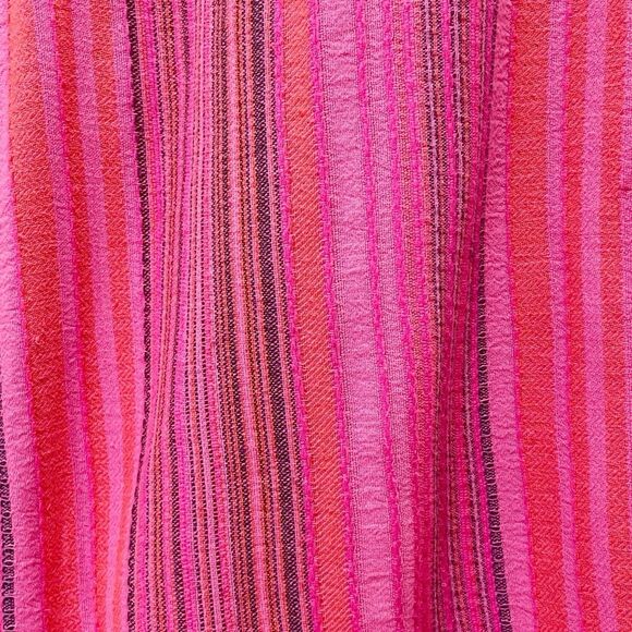 NWT Sundance Hana Stripe Pink Wide Leg Pants Size PM Medium Petite Boho Beachy - Picture 10 of 15